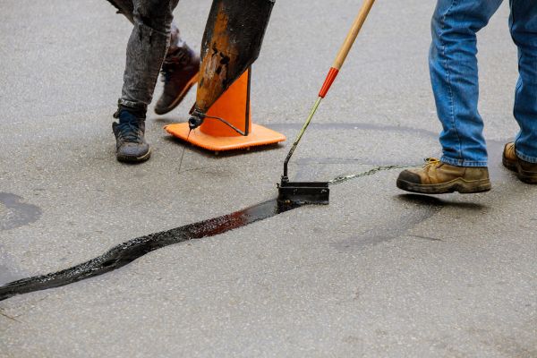 Parking Lot Crack Sealing in Kent